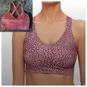 4/$20 Gap Fit Low Impact Sports Bra in Pink Cheetah Print size Small